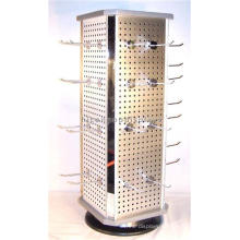 Department Store Small Countertop Metal Hanging Pegboard Spinner Display Racks For Hanging Items